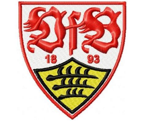 Watch vfb stuttgart vs 1. Pin auf VfB Stuttgart FC logo machine embroidery design ...