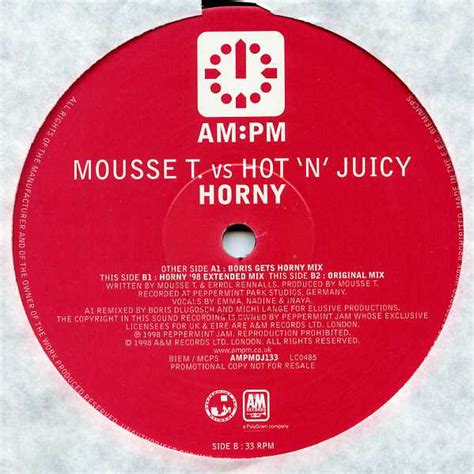 Mousse T Vs Hot N Juicy Vinyl 43 Lp Records And Cd Found On Cdandlp