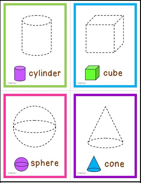 3 D Shapes Worksheets Kindergarten Kindergarten