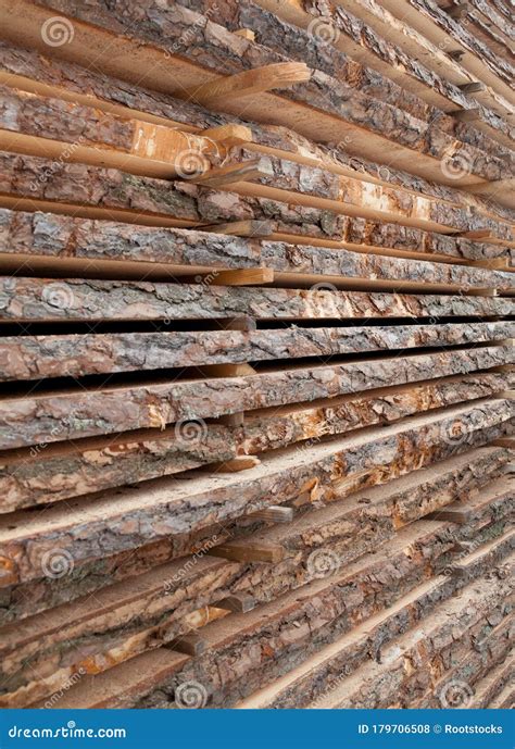 Wooden Planks Air Drying Timber Stack Stock Photo Image Of Seasoning