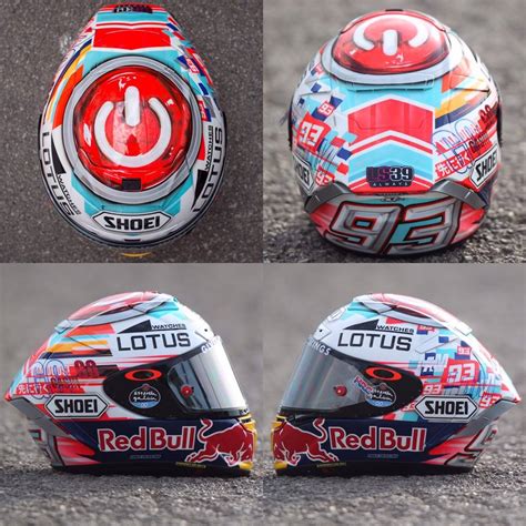 Shoei talks to injured motogp world champion marc márquez in this rather strange lockdown long time friends of shoei, laurence & seb from the lucky cat garage start a custom project, based on. Racing Helmets Garage: Shoei X-Spirit III M.Márquez ...