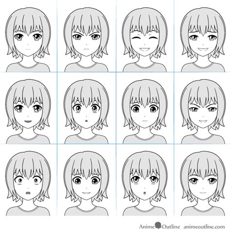 Anime Expressions Drawing
