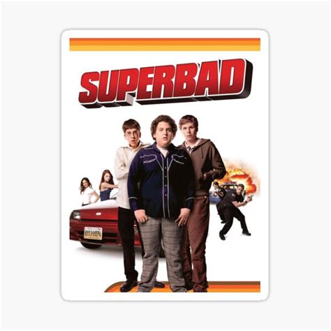 Superbad Movie Sticker For Sale By Drmemes Redbubble