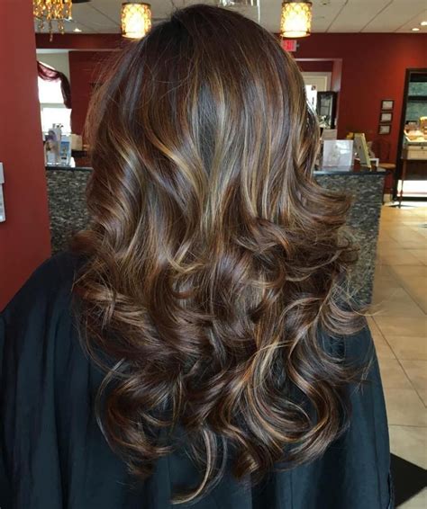 Brunette with honey gold vibes. 60 Looks with Caramel Highlights on Brown and Dark Brown ...