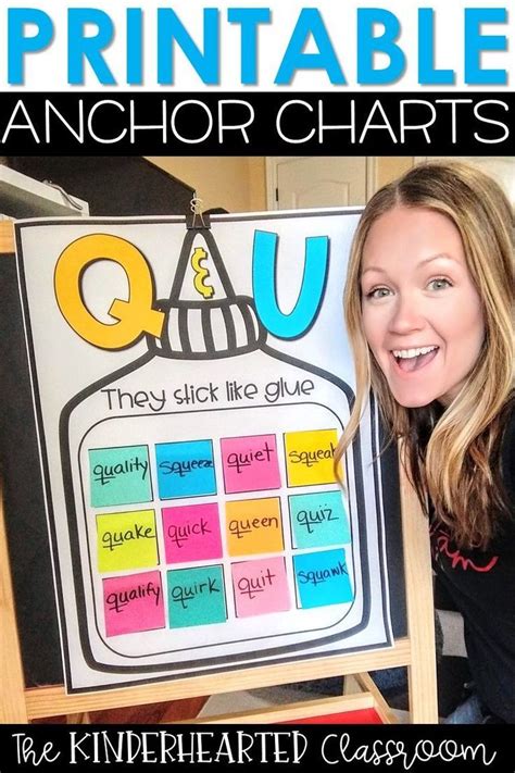 Interactive Kindergarten Anchor Charts Q And U Marriage And Stick