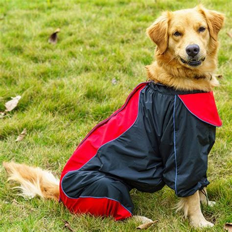 Pet Big Dog Raincoat Waterproof Clothes For Small Large Dogs Jumpsuit