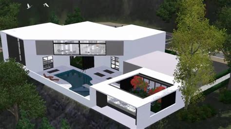 Modern style family house with clean lines, open vistas and a modern rooms design, give to this home ful of heart. Pin by Melani Wright on Sims 3 | Sims house design, Sims ...