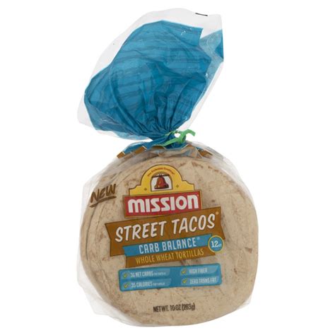 Mission Whole Wheat Carb Balance Street Tacos Tortillas Low Carb Keto