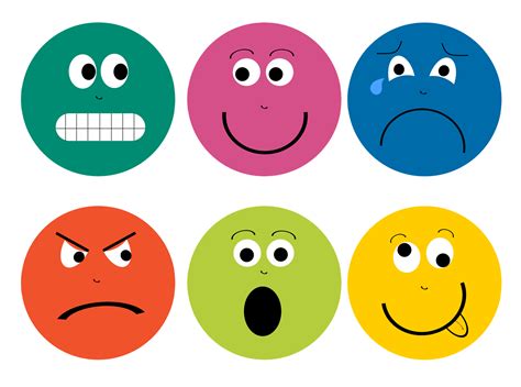 Smiley Face Emotions Printable Chart Car Interior Design