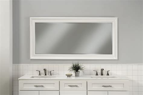 White Rectangular Bathroom Mirror Semis Online