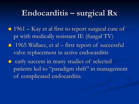 Ppt Timing Of Surgery In Endocarditis Powerpoint Presentation Free