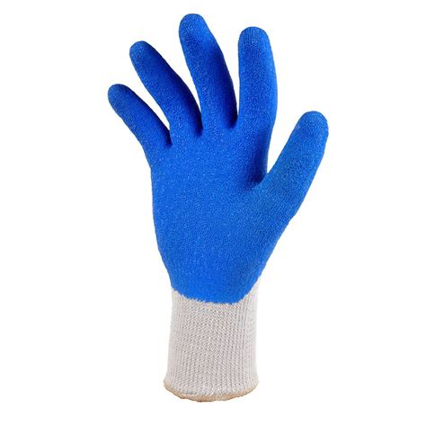 G And F 1630 Heavy Duty Rubber Latex Coated Work Gloves For Construction