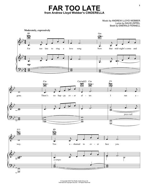 Far Too Late (from Andrew Lloyd Webber's Cinderella) by Andrew Lloyd