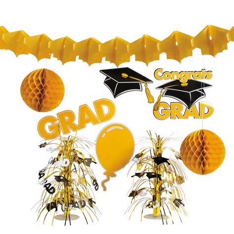 Yellow Graduation Decorating Kit | Graduation center pieces, Graduation photo booth, Graduation ...