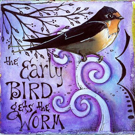 Early Bird By Vickie Hallmark Bird Drawings Art Journal Inspiration