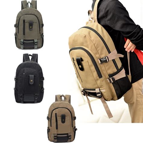 Mans Canvas Backpack Travel Schoolbag Male Backpack Men Large Capacity
