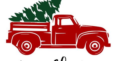 Free 137 Old Red Truck Svg SVG PNG EPS DXF File