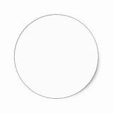 Plain White Round Stickers Pictures