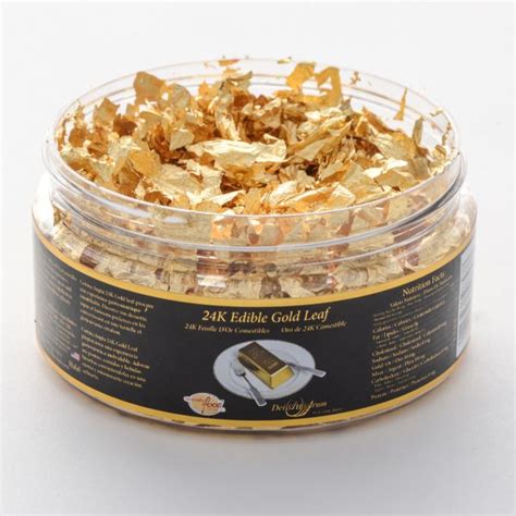 24k Edible Gold Flakes Cornucaupia Gold Leaf Manufacturing Inc