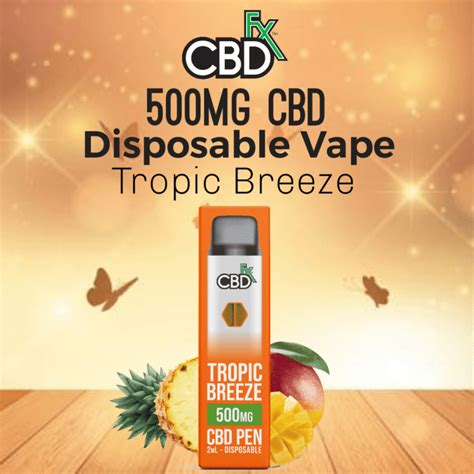 Cbdfx Disposable Vape 500mg Cbd Tropic Breeze