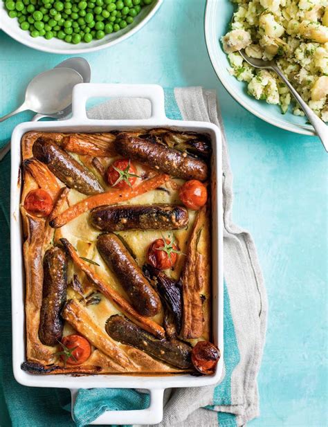 I am totally going to make that toad in t' hole as my batter never ever looks. Vegetarian toad-in-the-hole | Recipe in 2019 | Toad in the ...
