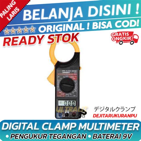 Bisa Cod Digital Clamp Multimeter Tang Ampere Dt266 Peralatan