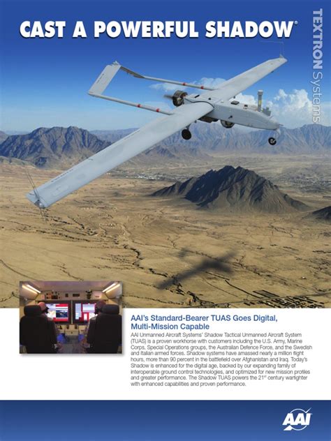 Aai Shadow 200 Unmanned Aerial Vehicle Military Science