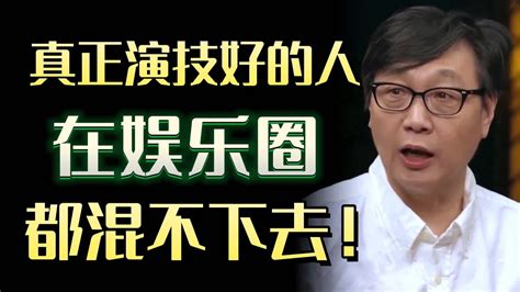 真正演技好的人，在娱乐圈，都混不下去！圆桌派 许子东 马家辉 梁文道 锵锵行天下 马未都 窦文涛财运运势爱情 Youtube