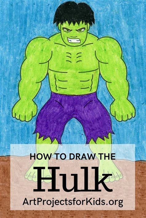 Learn How To Draw The Hulk With An Easy Step By Step Pdf Tutorial