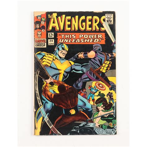 1966 The Avengers Issue 29 Marvel Comic Book Pristine Auction
