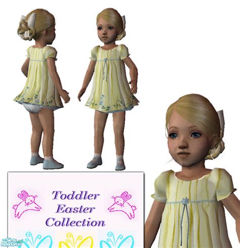 The Sims Resource Toddler Easter Dress