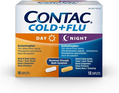 Contac Cold Flu Max Strength Multi Symptom Relief Day