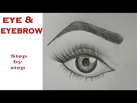 Professional make up artist drawing eyebrows of model beauty. How to Draw Eye & Eyebrow Step by step (very easy ...