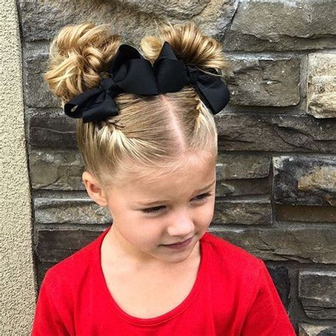 Little Girl Hairstyles On Instagram Braids And Curled Buns