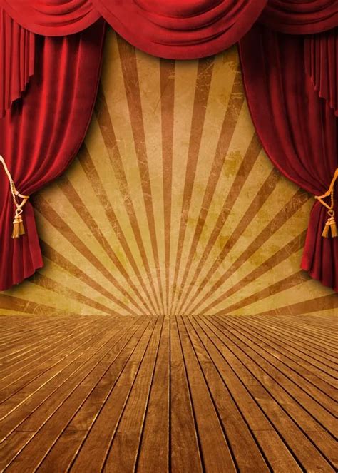 Buy Drama Stage Photography Backdrops Brown Wooden