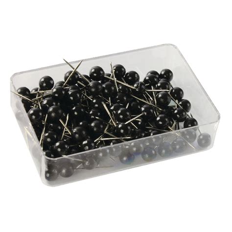 Map Pins Black 100 Pack 26891