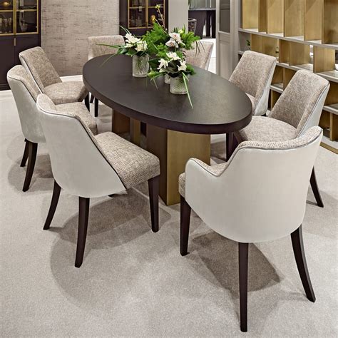 Italian High End Contemporary Oval Dining Table