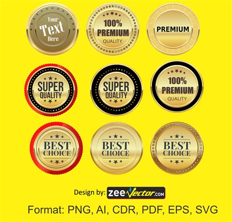 Badge Design Vector Free Vector Design Cdr Ai Eps Png Svg
