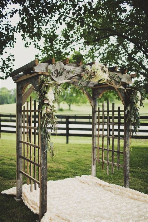 Wooden Arch Wedding Arch Rustic Rustic Burlap Wedding Wedding Arbour