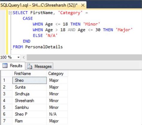 Select orderid, quantity, case when quantity > 30 then 'the. CASE to get searched condition in SQL Server - Tech Funda