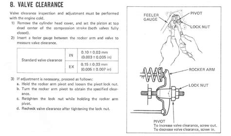 Honda gxv120 valve adjustment