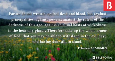 Ephesians 612 13 Nkjv Bible Scripture Image Bible Portal