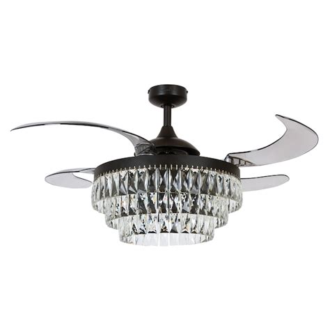 Fanaway Veil 48 In Antique Black Led Indoor Ceiling Fan With Remote 4