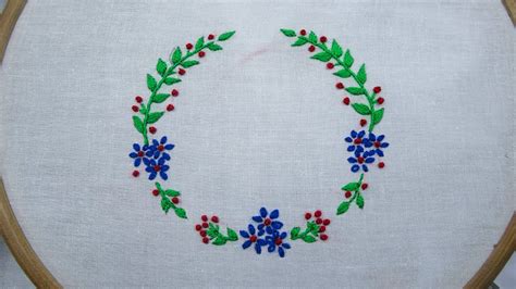 Easy Circle Embroidery Tutorial For Dresses Hand Embroidery Design