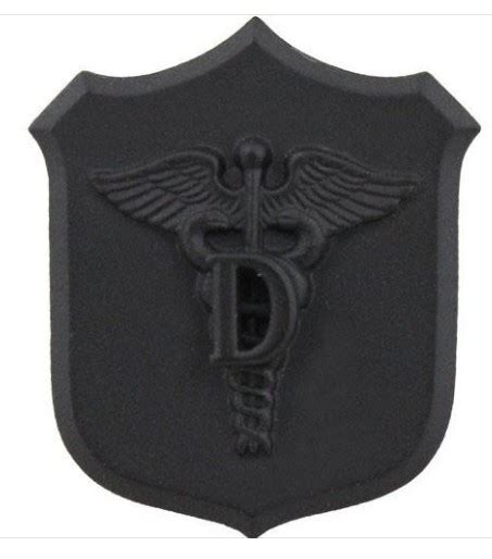 Marine Corps Collar Device Dental Black Metal