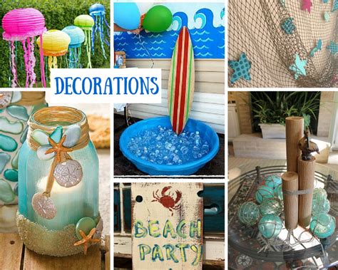 Ocean theme decorations classroom decor themes party table decorations ocean themes beach themes party themes party ideas indoor plant wall indoor plants the combination of white if you live near an actual beach you re in luck. Beach Party Ideas for Kids | Beach party decorations ...