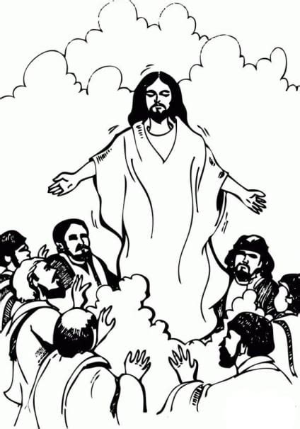 Ascension Of Jesus Coloring Pages