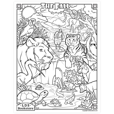 Coloring Page Adam And Eve Sin 49720 Fall Bible Color