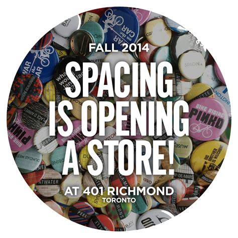 ANNOUNCEMENT: Spacing to open retail store in the fall! - Spacing National