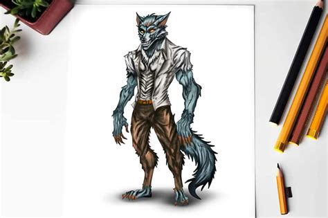 How To Draw A Werewolf Create A Ferocious Werewolf Sketch